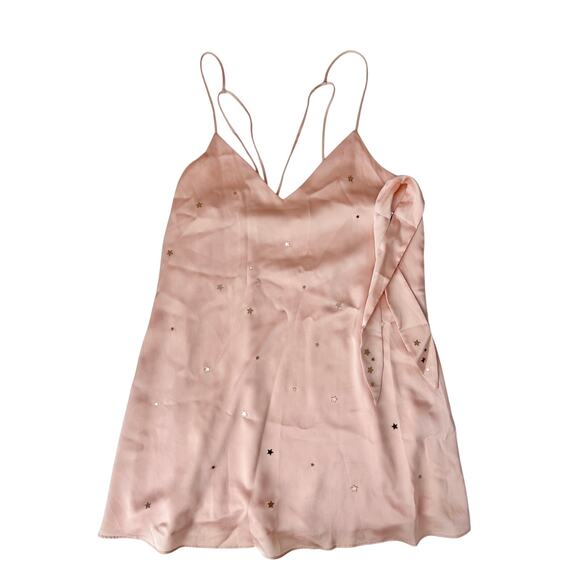 For love and lemons pink satin slip dress - size small - Picture 3 of 6